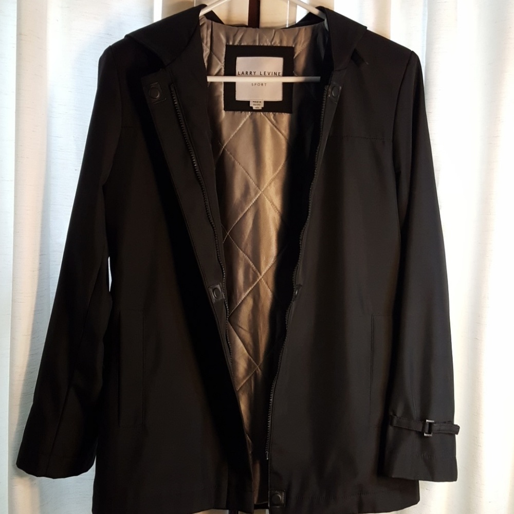 Larry Levine sports black jacket